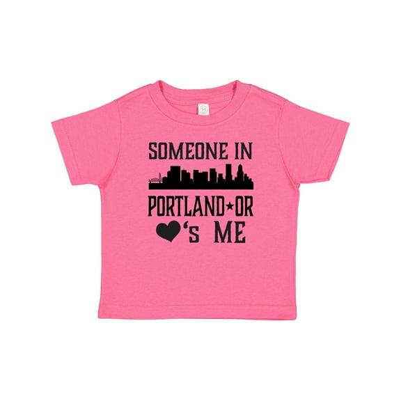 Inktastic Portland Oregon Someone Loves Me Skyline Boys or Girls Baby T-Shirt