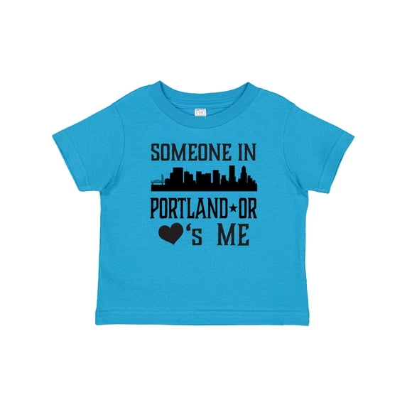 Inktastic Portland Oregon Someone Loves Me Skyline Boys or Girls Baby T-Shirt