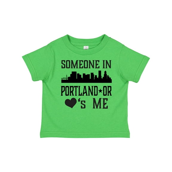 Inktastic Portland Oregon Someone Loves Me Skyline Boys or Girls Toddler T-Shirt