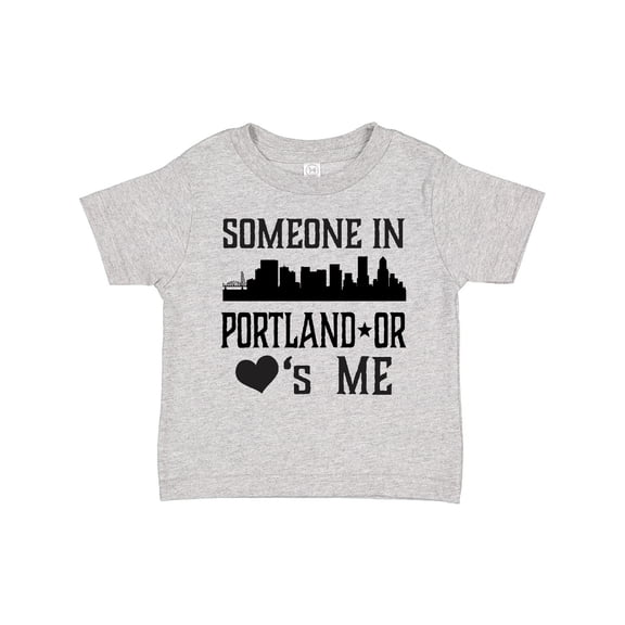 Inktastic Portland Oregon Someone Loves Me Skyline Boys or Girls Toddler T-Shirt
