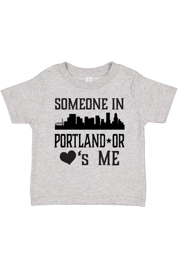 Portland Oregon Someone Loves Me Skyline Boys or Girls Toddler T-Shirt