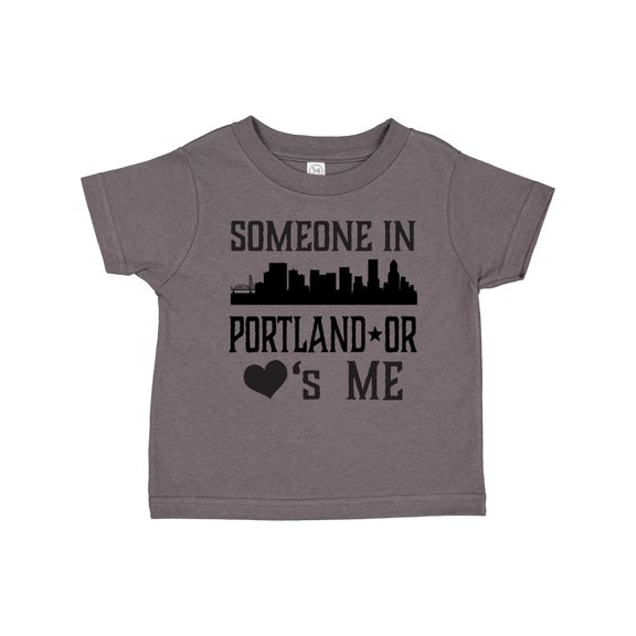 Inktastic Portland Oregon Someone Loves Me Skyline Boys or Girls Toddler T-Shirt