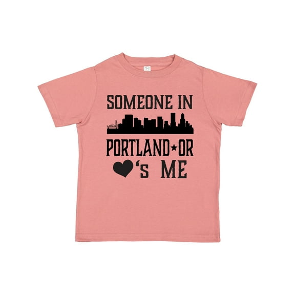 Inktastic Portland Oregon Someone Loves Me Skyline Boys or Girls Toddler T-Shirt