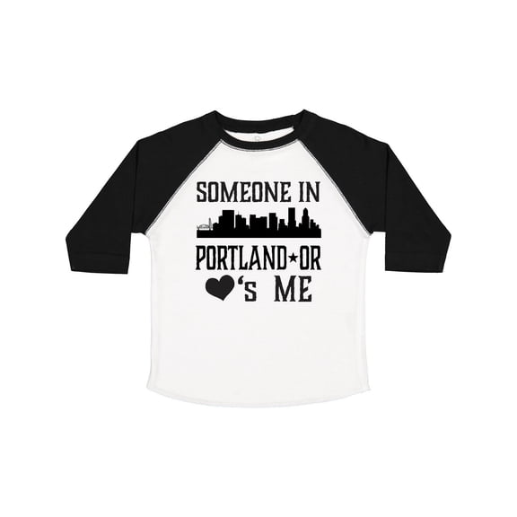 Inktastic Portland Oregon Someone Loves Me Skyline Boys or Girls Toddler T-Shirt