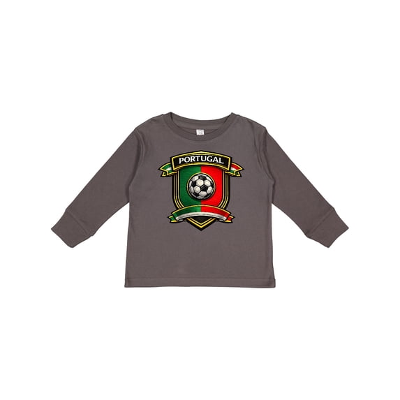 Inktastic Portugal Soccer Fan Boys or Girls Long Sleeve Toddler T-Shirt