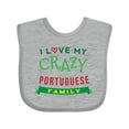 thumbnail image 1 of Inktastic Portuguese Family Reunion Funny Boys or Girls Baby Bib, 1 of 4
