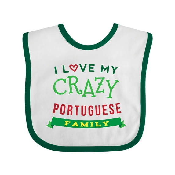 Inktastic Portuguese Family Reunion Funny Boys or Girls Baby Bib