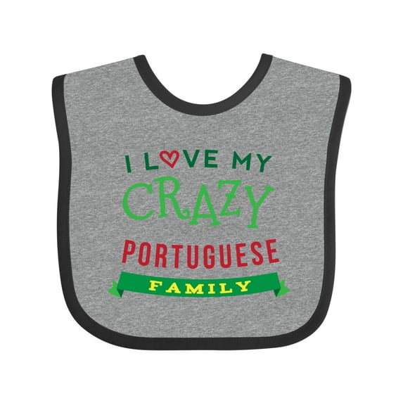 Inktastic Portuguese Family Reunion Funny Boys or Girls Baby Bib