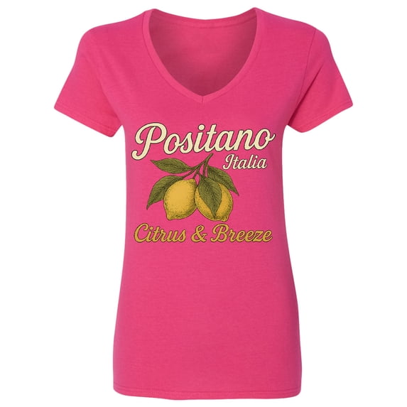 Inktastic Positano Italy Women's V-Neck T-Shirt