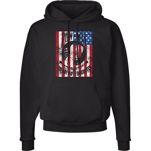 Inktastic Pow Mia Distressed Flag Adult Hoodie Sweatshirt
