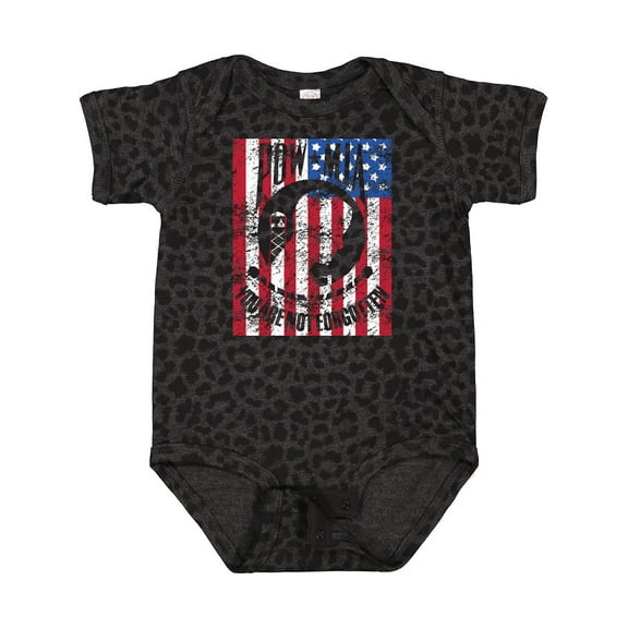 Inktastic Pow Mia Distressed Flag Boys or Girls Baby Bodysuit