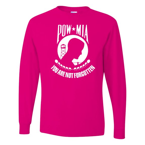 Inktastic Pow Mia White Long Sleeve T-Shirt