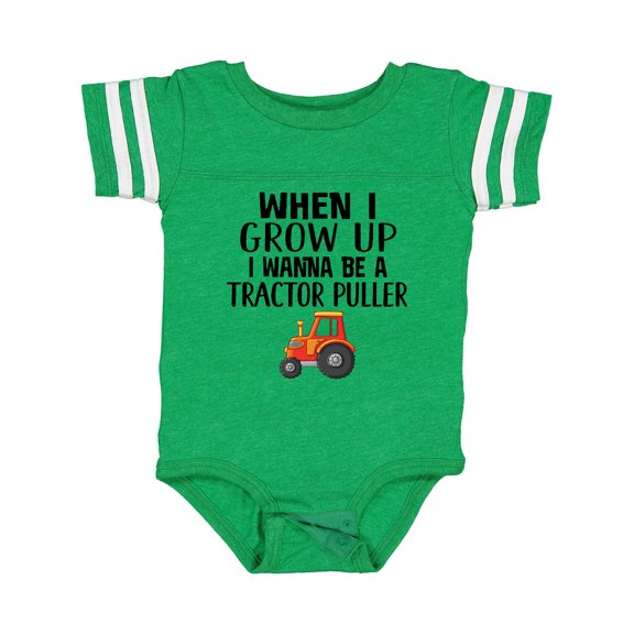 Inktastic Power Pulling Future Tractor Puller Boys or Girls Baby Bodysuit
