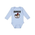 thumbnail image 1 of Inktastic Powered By Ramen Cute Noodles Boys or Girls Long Sleeve Baby Bodysuit, 1 of 5