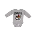 thumbnail image 1 of Inktastic Powered By Ramen Cute Noodles Boys or Girls Long Sleeve Baby Bodysuit, 1 of 5