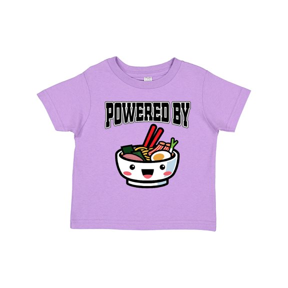 Inktastic Powered By Ramen Cute Noodles Boys or Girls Toddler T-Shirt