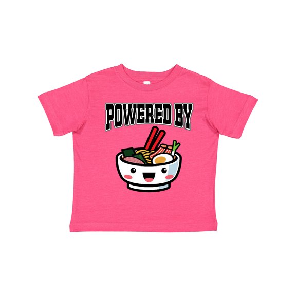 Inktastic Powered By Ramen Cute Noodles Boys or Girls Toddler T-Shirt