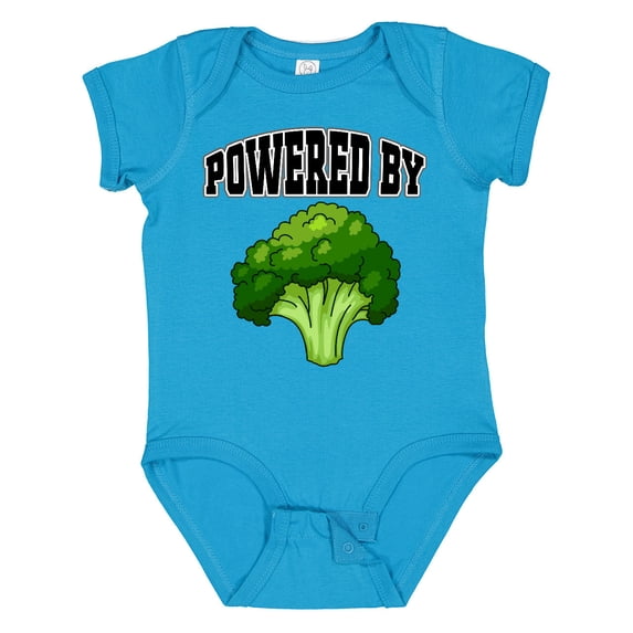 Inktastic Powered by Broccoli Boys or Girls Baby Bodysuit