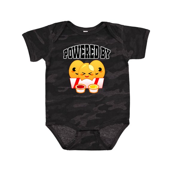 Inktastic Powered by Chicken Nuggets Boys or Girls Baby Bodysuit