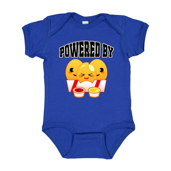 Inktastic Powered by Chicken Nuggets Boys or Girls Baby Bodysuit