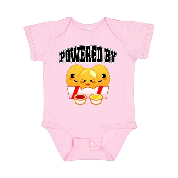 Inktastic Powered by Chicken Nuggets Boys or Girls Baby Bodysuit