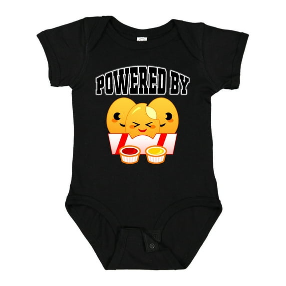 Inktastic Powered by Chicken Nuggets Boys or Girls Baby Bodysuit