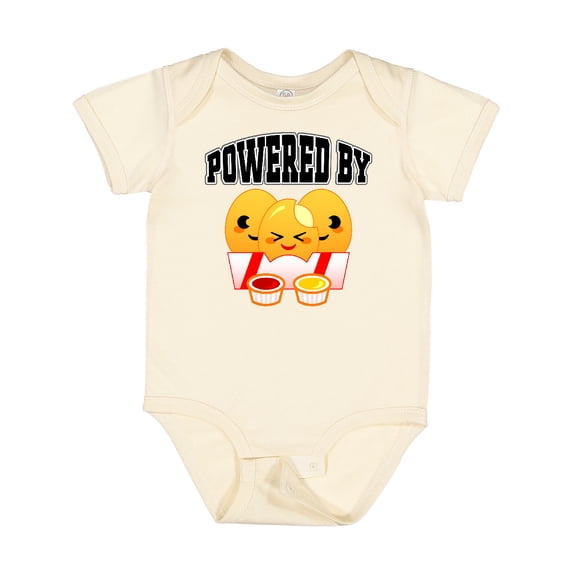 Inktastic Powered by Chicken Nuggets Boys or Girls Baby Bodysuit