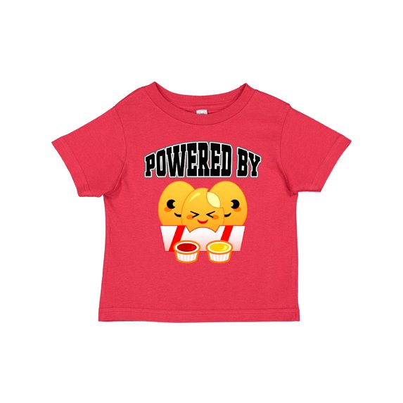 Inktastic Powered by Chicken Nuggets Boys or Girls Toddler T-Shirt