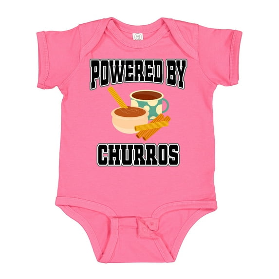 Inktastic Powered by Churros and Chocolate Boys or Girls Baby Bodysuit