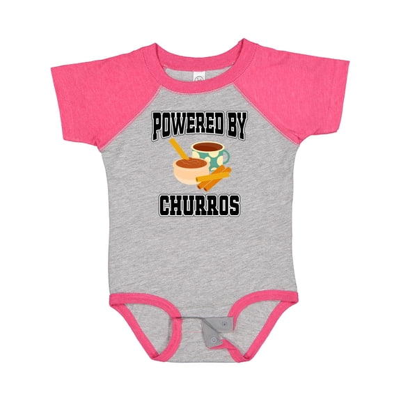 Inktastic Powered by Churros and Chocolate Boys or Girls Baby Bodysuit