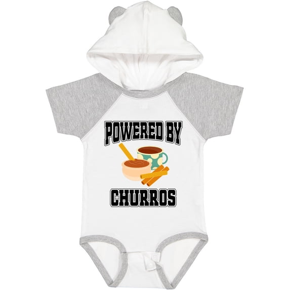Inktastic Powered by Churros and Chocolate Boys or Girls Baby Bodysuit