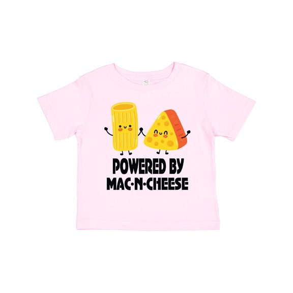 Inktastic Powered by Mac N Cheese Boys or Girls Toddler T-Shirt