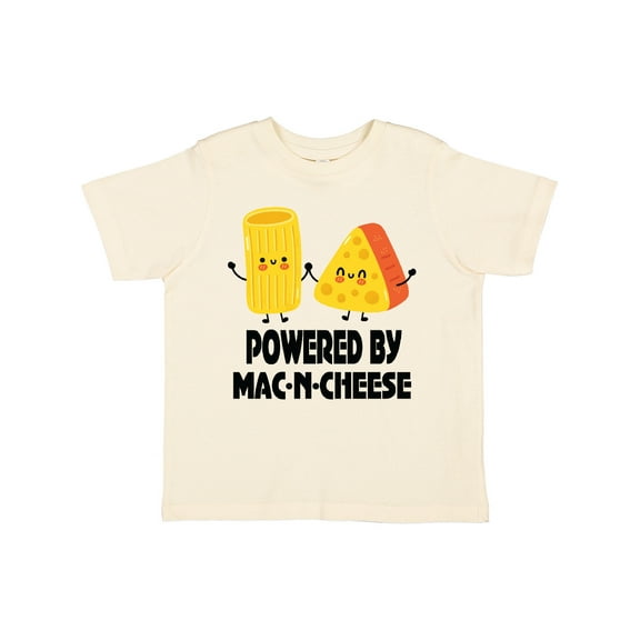 Inktastic Powered by Mac N Cheese Boys or Girls Toddler T-Shirt