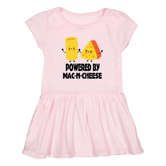 Inktastic Powered by Mac N Cheese Girls Toddler Dress