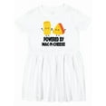 thumbnail image 1 of Inktastic Powered by Mac N Cheese Girls Toddler Dress, 1 of 5