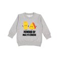 thumbnail image 1 of Inktastic Powered by Mac N Cheese Toddler Sweatshirt, 1 of 4