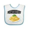 thumbnail image 1 of Inktastic Powered by Macaroni and Cheese Boys or Girls Baby Bib, 1 of 4