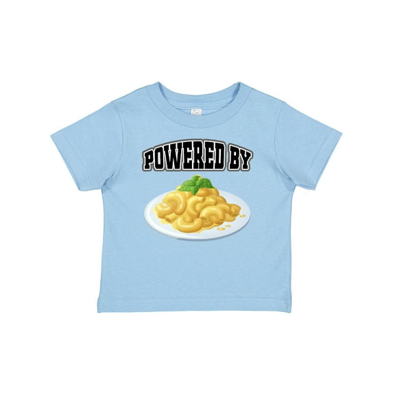 Inktastic Powered by Macaroni and Cheese Boys or Girls Baby T-Shirt