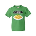 thumbnail image 1 of Inktastic Powered by Macaroni and Cheese Youth T-Shirt, 1 of 5