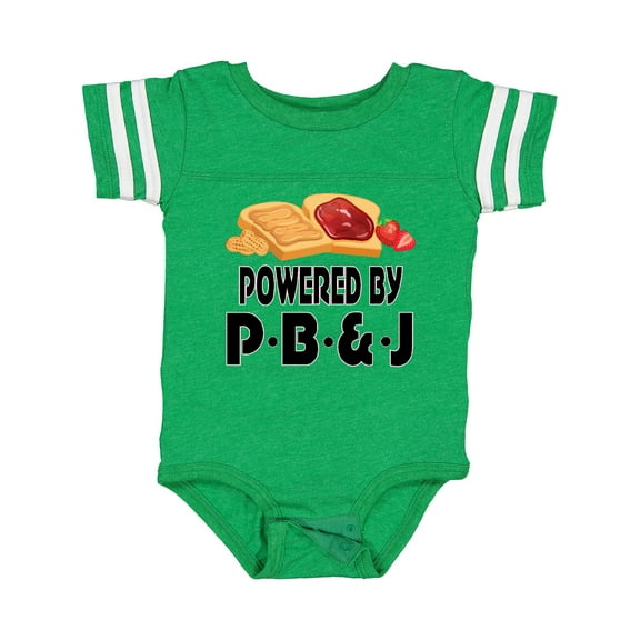 Inktastic Powered by P B and J Peanut Butter Lover Boys or Girls Baby Bodysuit