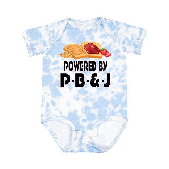 Inktastic Powered by P B and J Peanut Butter Lover Boys or Girls Baby Bodysuit