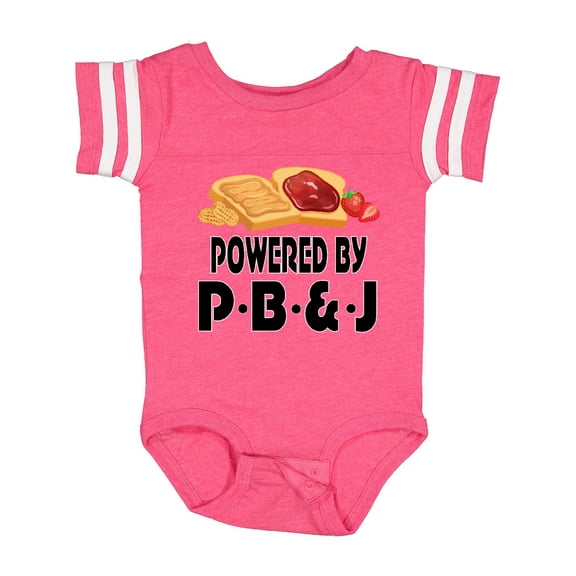 Inktastic Powered by P B and J Peanut Butter Lover Boys or Girls Baby Bodysuit