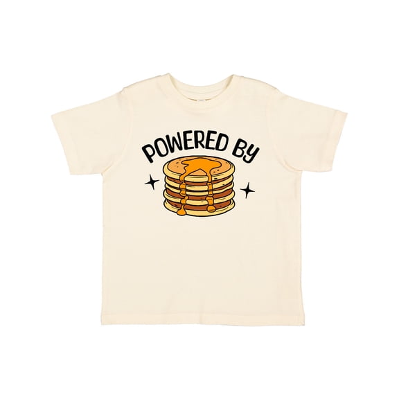 Inktastic Powered by Pancakes Boys or Girls Toddler T-Shirt