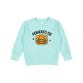thumbnail image 1 of Inktastic Powered by Pancakes Toddler Sweatshirt, 1 of 4