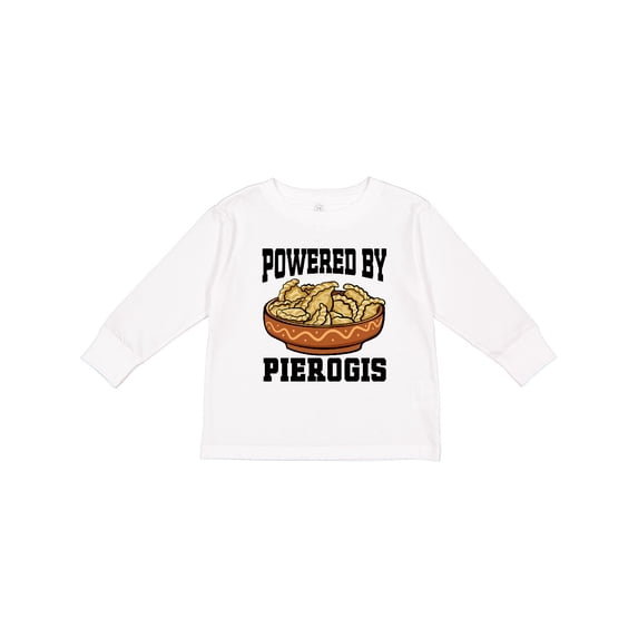 Inktastic Powered by Pierogis Boys or Girls Long Sleeve Toddler T-Shirt