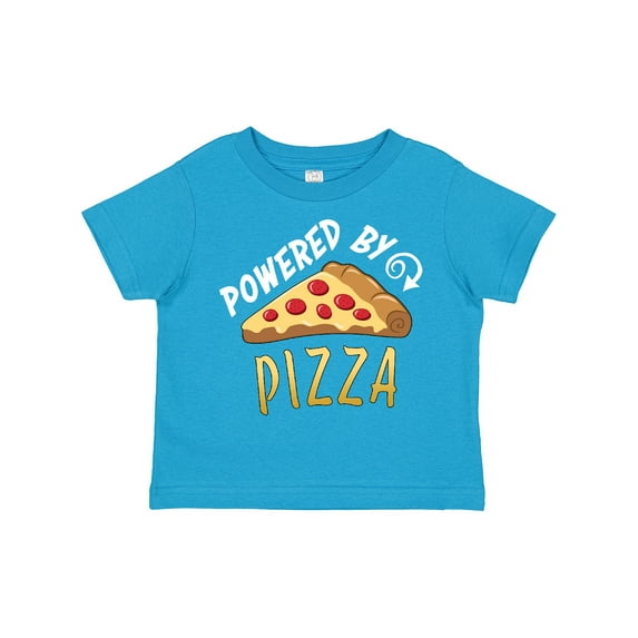 Inktastic Powered by Pizza Boys or Girls Toddler T-Shirt
