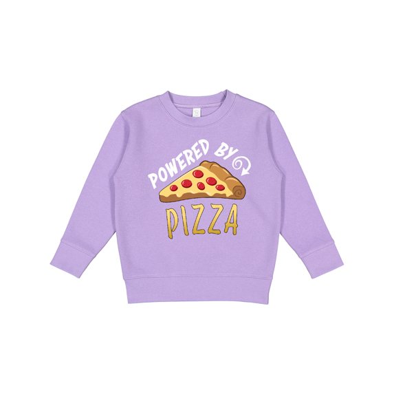 Inktastic Powered by Pizza Toddler Sweatshirt