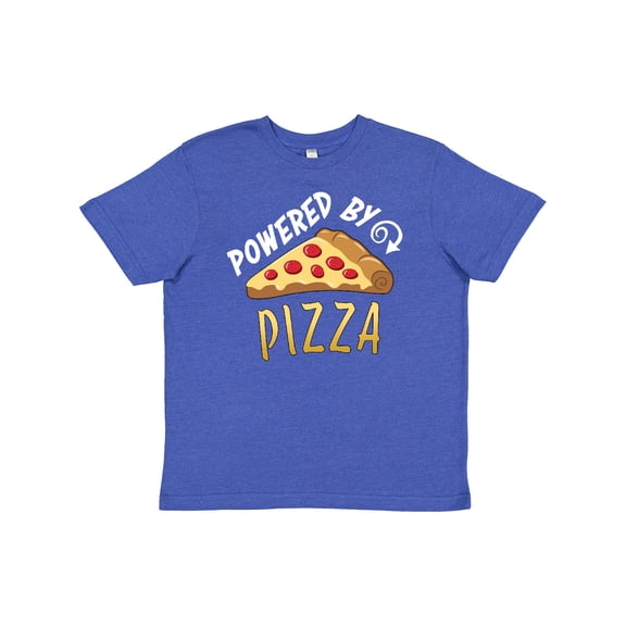 Inktastic Powered by Pizza Youth T-Shirt