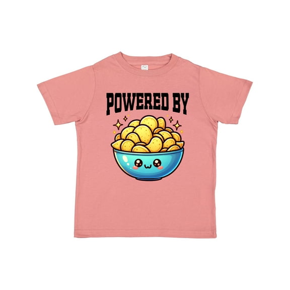 Inktastic Powered by Potato Chips Boys or Girls Toddler T-Shirt