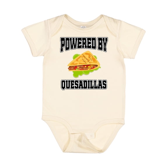 Inktastic Powered by Quesadillas Boys or Girls Baby Bodysuit